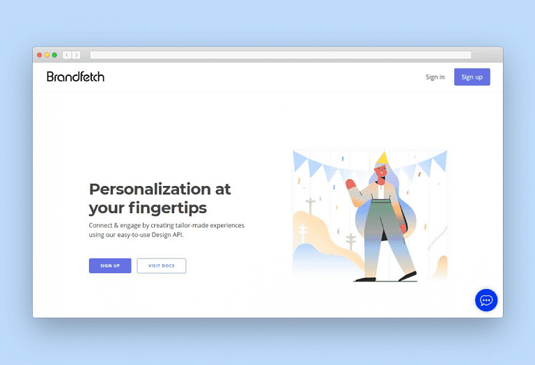 Brand logo for external website's link