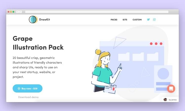 Brand logo for external website's link