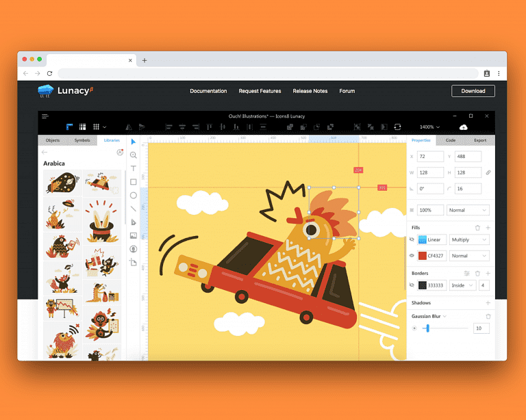 Brand logo for external website's link