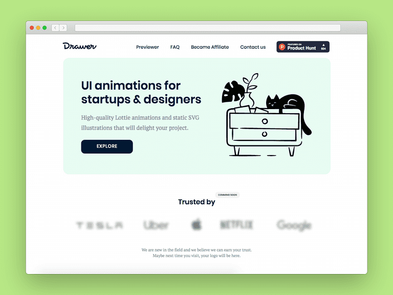 Brand logo for external website's link