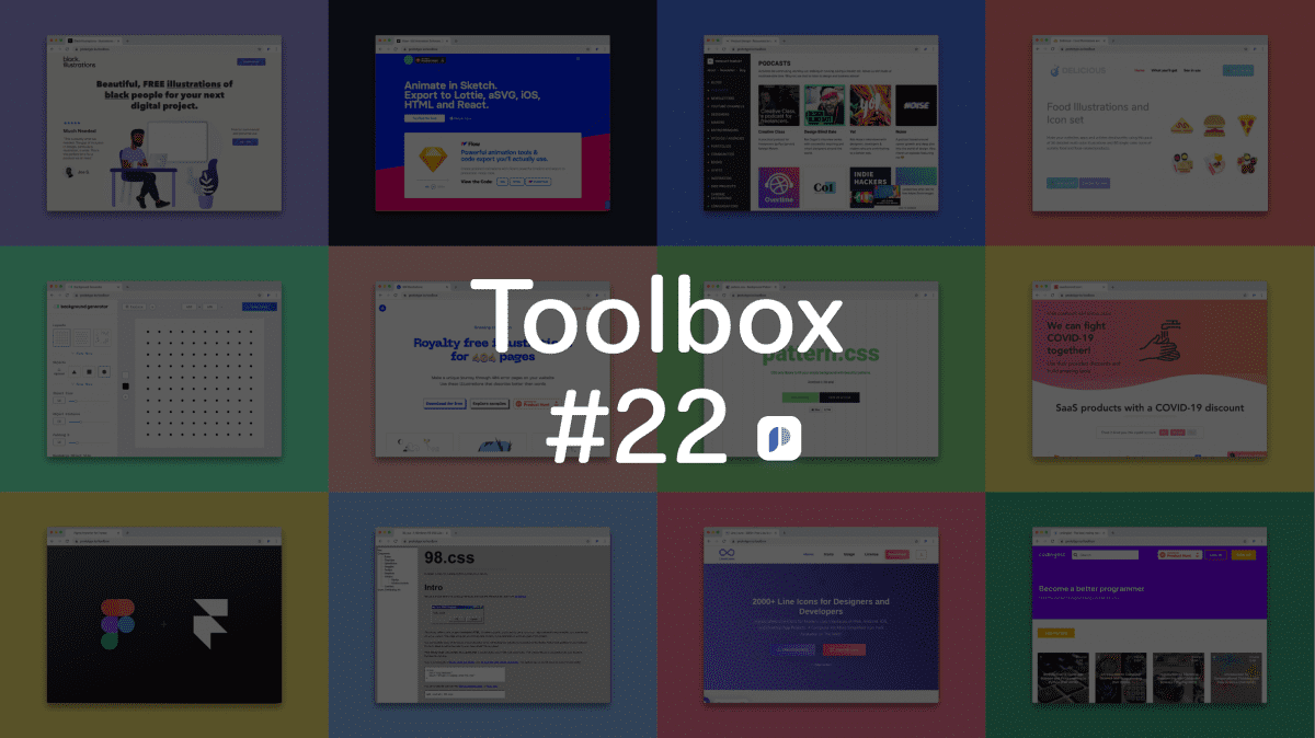 Black Illustrations, 98.CSS, Product Disrupt and 19 more tools!
