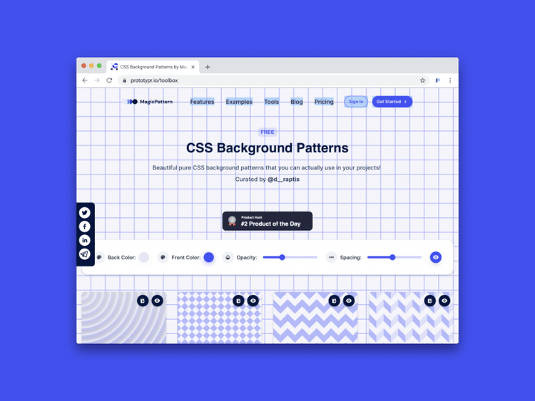 CSS Background Patterns - Prototypr | Prototyping | Prototypr Toolbox