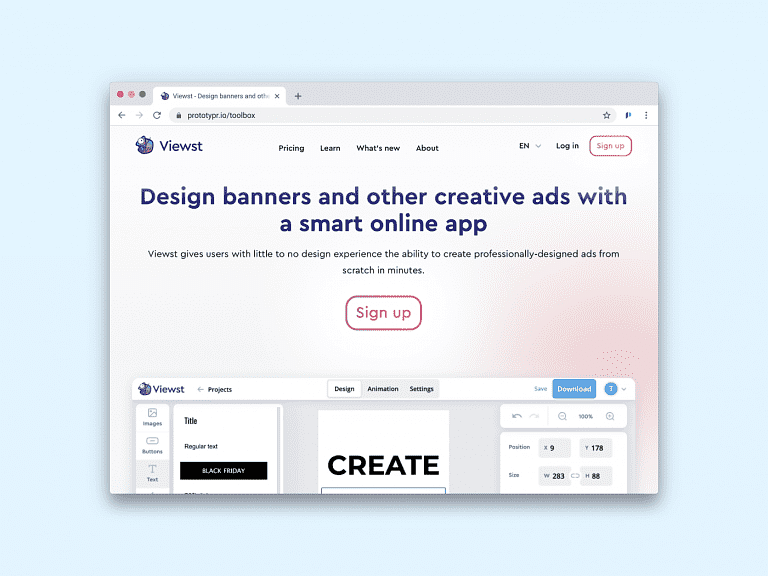 Brand logo for external website's link