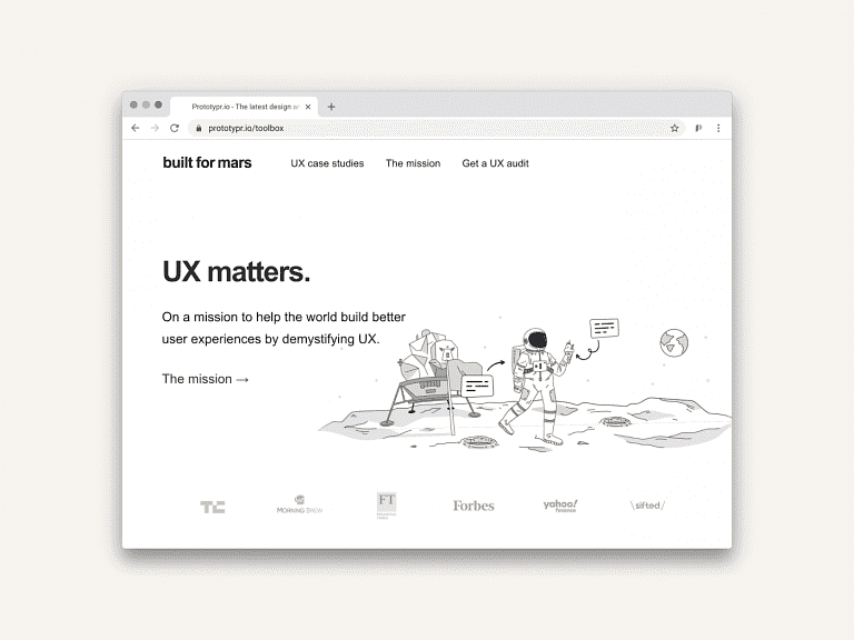 Brand logo for external website's link