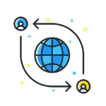 Brand logo for external website's link